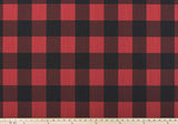 Premier Prints Buffalo Check Red Black Slub Canvas Premier Basics Collection Multipurpose Fabric
