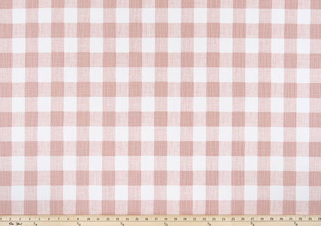 Premier Prints Buffalo Plaid Blush Slub Canvas Premier Basics Collection Multipurpose Fabric