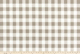 Premier Prints Buffalo Plaid Ecru Upholstery Fabric