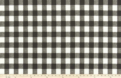 Premier Prints Buffalo Plaid Ink Upholstery Fabric