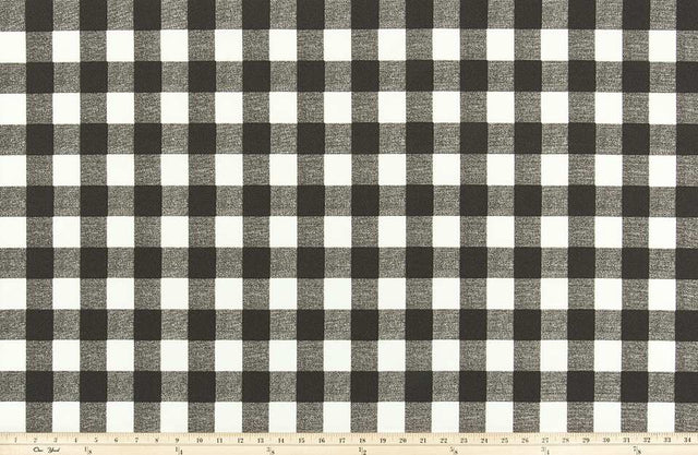 Premier Prints Buffalo Plaid Ink Upholstery Fabric