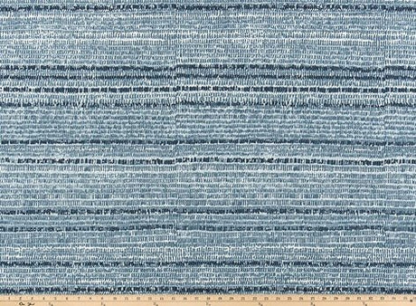Premier Prints Caine Passport Navy Upholstery Fabric