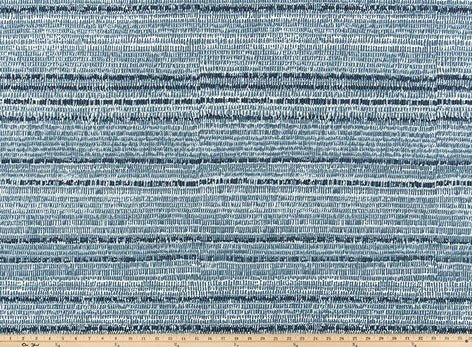 Premier Prints Caine Passport Navy Upholstery Fabric