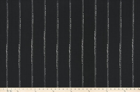 Premier Prints Carlo Black / Luxe Polyester Upholstery Fabric