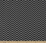 Premier Prints Chevron Black Premier Basics Collection Multipurpose Fabric