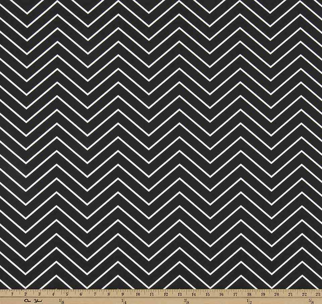 Premier Prints Chevron Black Premier Basics Collection Multipurpose Fabric