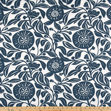 Premier Prints City Blue Virginia Upholstery Fabric