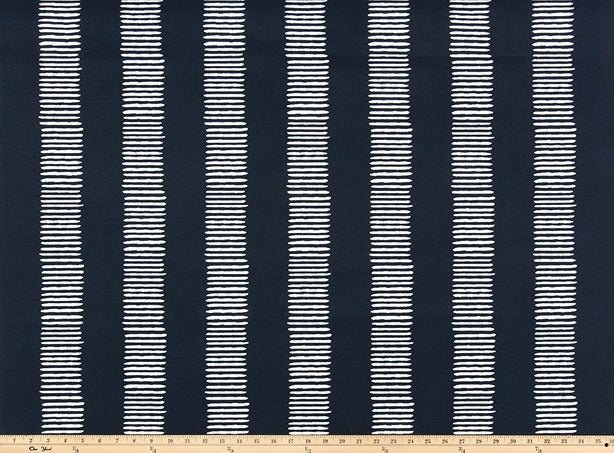 Premier Prints Dash Passport Navy Upholstery Fabric