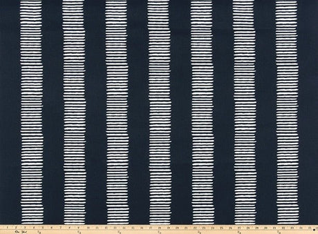 Premier Prints Dash Passport Navy Upholstery Fabric