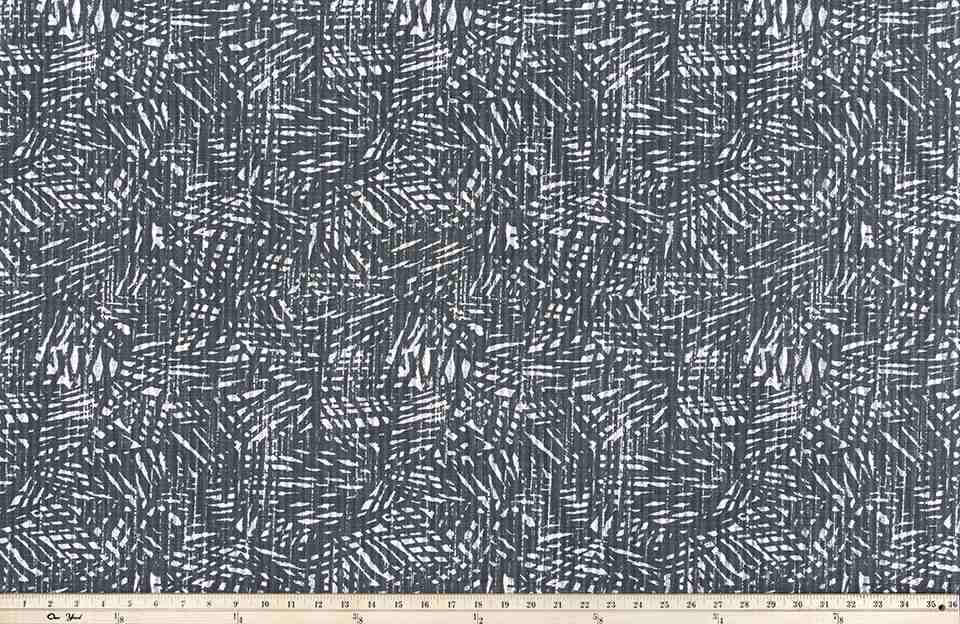 Premier Prints Diego Black Flame Slub Canvas Native Trend Collection Multipurpose Fabric