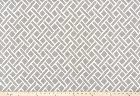 Premier Prints Eastwood Grey Luxe Polyester Garden Retreat Outdoor Collection Upholstery Fabric