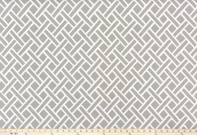 Premier Prints Eastwood Grey Luxe Polyester Garden Retreat Outdoor Collection Upholstery Fabric