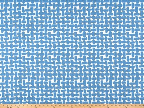 Premier Prints Farley Courtyard Blue Upholstery Fabric