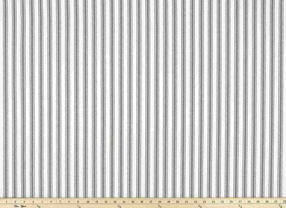Premier Prints Hayes Black White Premier Basics Collection Multipurpose Fabric