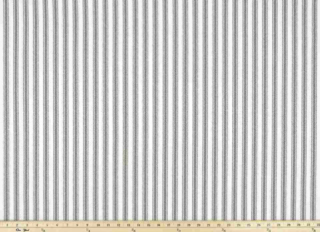 Premier Prints Hayes Black White Premier Basics Collection Multipurpose Fabric