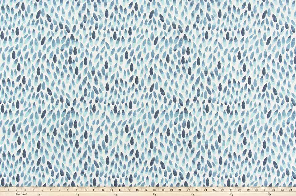 Premier Prints Lotus Italian Denim Upholstery Fabric