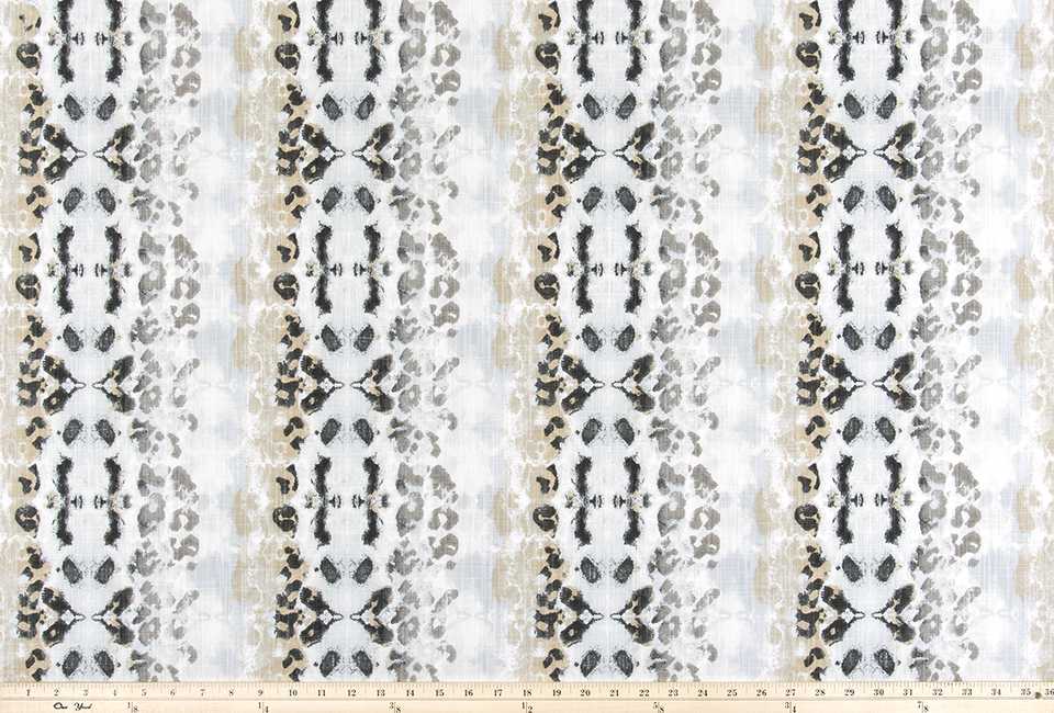 Premier Prints Mali Mineral Blue Slub Canvas The Wild Things Collection Multipurpose Fabric