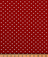 Premier Prints Mini Dot Lipstick White Premier Basics Collection Multipurpose Fabric