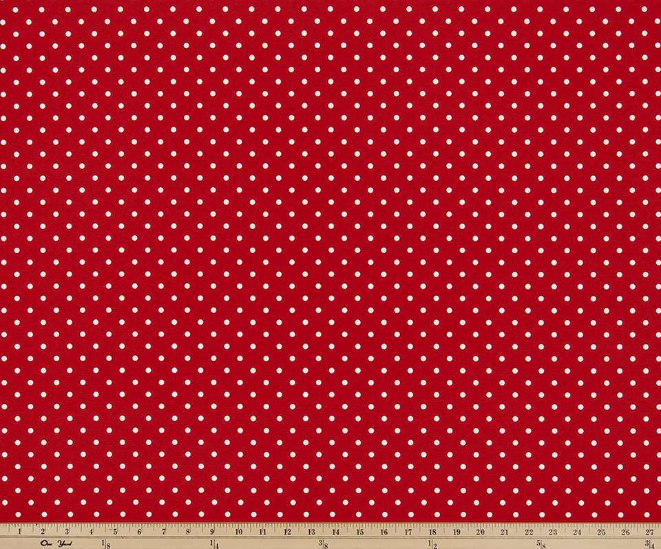 Premier Prints Mini Dot Rojo Upholstery Fabric