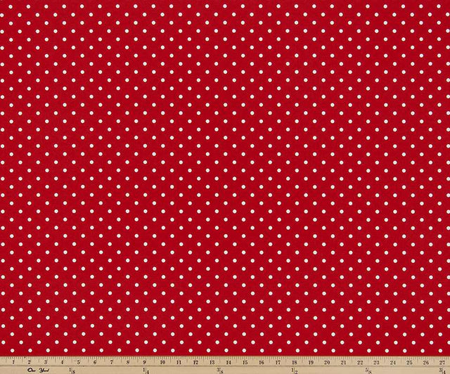 Premier Prints Mini Dot Rojo Upholstery Fabric