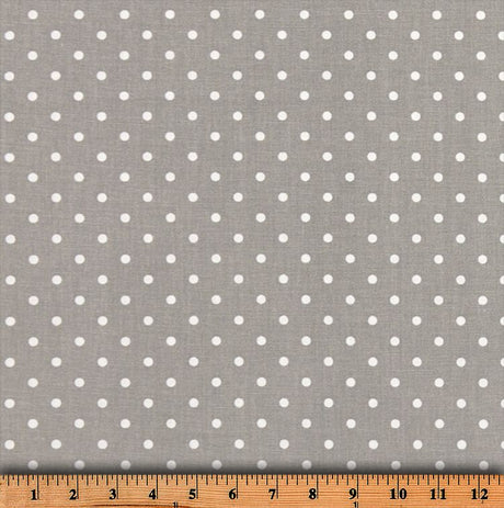 Premier Prints Mini Dot Storm White Premier Basics Collection Multipurpose Fabric