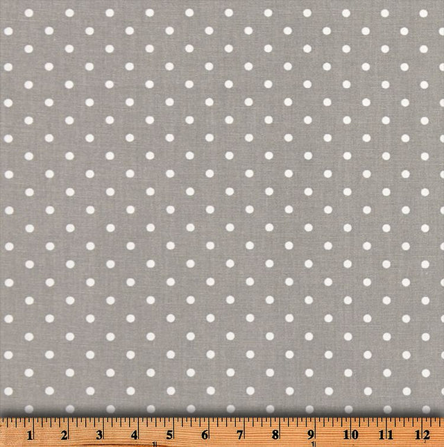 Premier Prints Mini Dot Storm White Premier Basics Collection Multipurpose Fabric