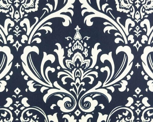 Premier Prints Ozbourne Deep Blue Upholstery Fabric