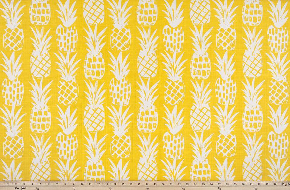 Premier Prints Pineapple / Luxe Polyester Boardwalk Outdoor Collection Upholstery Fabric