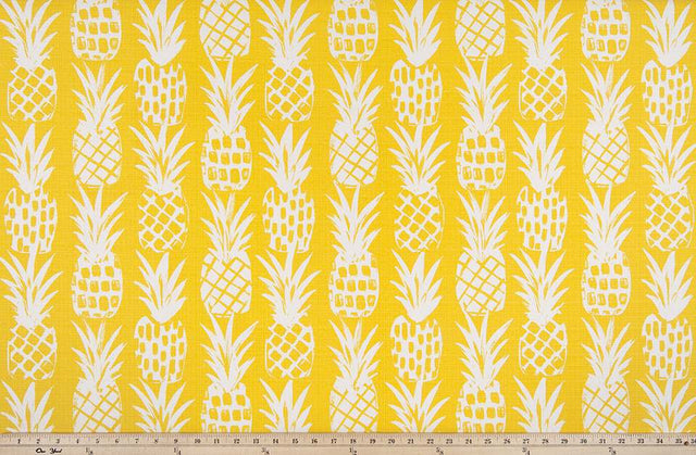 Premier Prints Pineapple / Luxe Polyester Boardwalk Outdoor Collection Upholstery Fabric