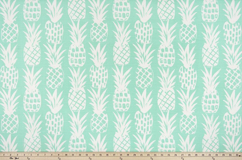 Premier Prints Pineapple Surfside / Luxe Polyester Boardwalk Outdoor Collection Upholstery Fabric