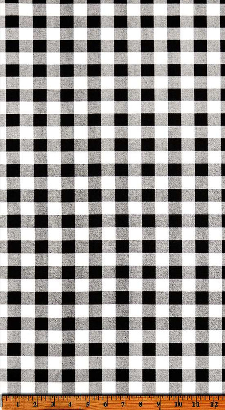 Premier Prints Plaid Black Premier Basics Collection Multipurpose Fabric