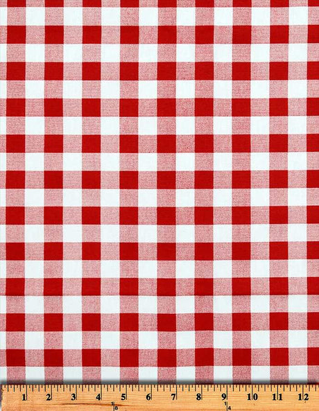 Premier Prints Plaid Lipstick Premier Basics Collection Multipurpose Fabric