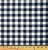 Premier Prints Plaid Premier Navy Premier Basics Collection Multipurpose Fabric