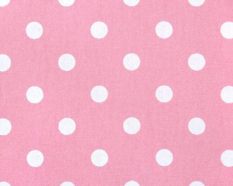 Premier Prints Polka Dot Baby Pink / White Premier Basics Collection Multipurpose Fabric