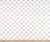 Premier Prints Polka Dot White Athena Gold Premier Basics Collection Multipurpose Fabric