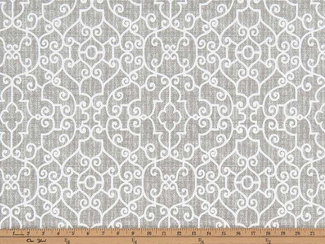 Premier Prints Ramey Light Grey Upholstery Fabric
