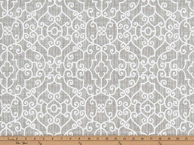Premier Prints Ramey Light Grey Upholstery Fabric