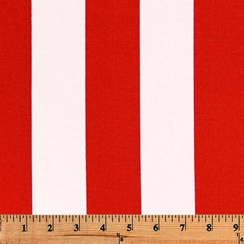 Premier Prints Stripe Rojo Upholstery Fabric