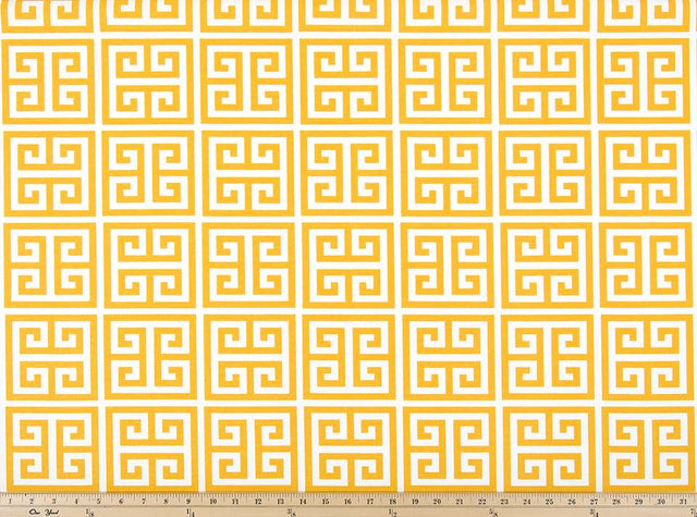 Premier Prints Towers Citrus Yellow Upholstery Fabric