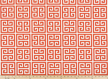 Premier Prints Towers Orange Upholstery Fabric