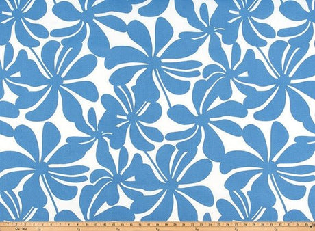 Premier Prints Twirly Courtyard Blue Upholstery Fabric