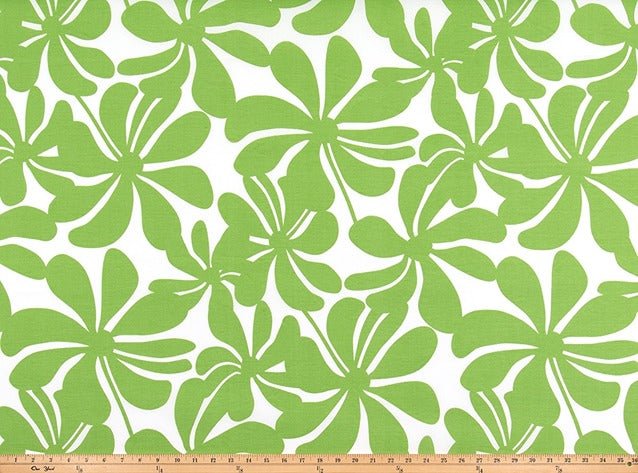 Premier Prints Twirly Courtyard Green Upholstery Fabric