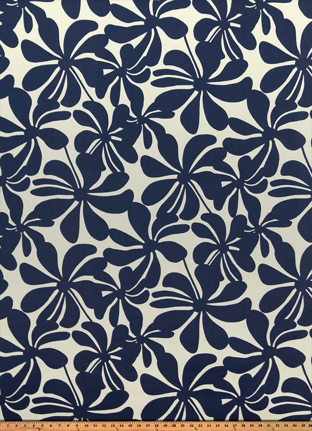 Premier Prints Twirly Deep Blue Upholstery Fabric