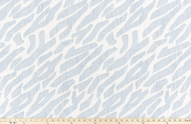 Premier Prints Zany Mineral Blue Slub Canvas The Wild Things Collection Multipurpose Fabric