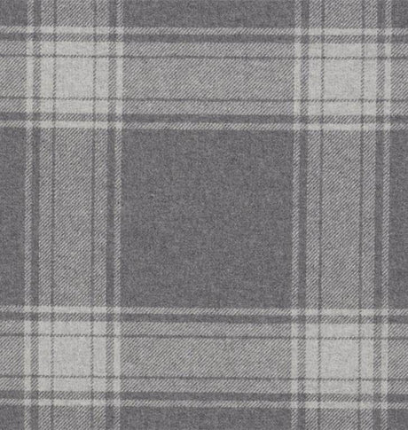 Ralph Lauren Doublebrook Plaid Grey Flannel FRL5242 Fairfield Plaids Collection Indoor Upholstery Fabric
