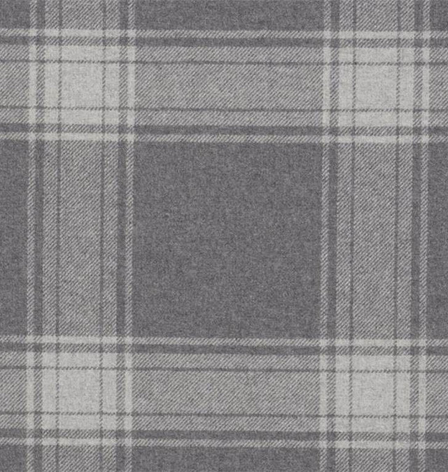 Ralph Lauren Doublebrook Plaid Grey Flannel FRL5242 Fairfield Plaids Collection Indoor Upholstery Fabric