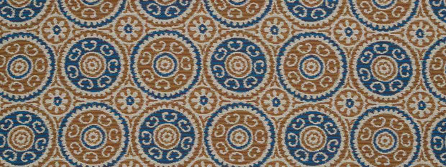 Robert Allen Contract Peer Suzani Copper 249412 Contract Color Library Collection Indoor Upholstery Fabric