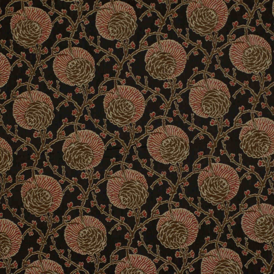 Robert Allen Fanny Caviar Color Library Collection Indoor Upholstery Fabric