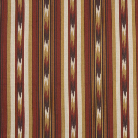 Robert Allen Ikat Stripe Spice 216787 Color Library Collection Multipurpose Fabric