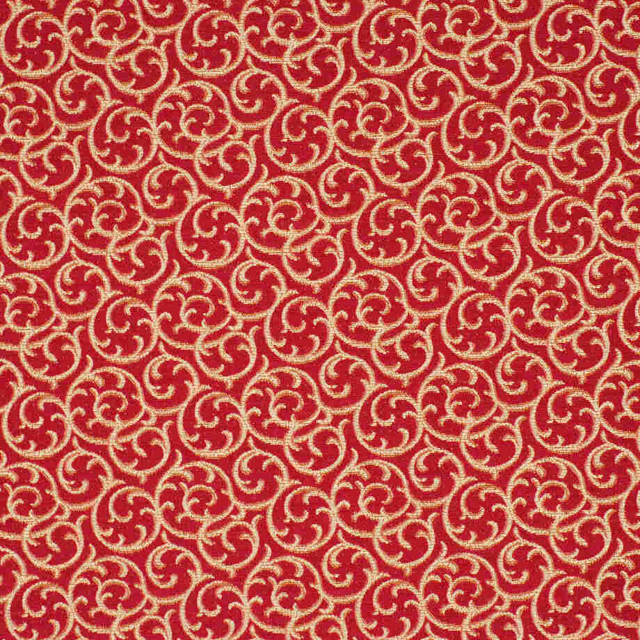 Robert Allen Lets Scroll Cayenne Color Library Collection Indoor Upholstery Fabric